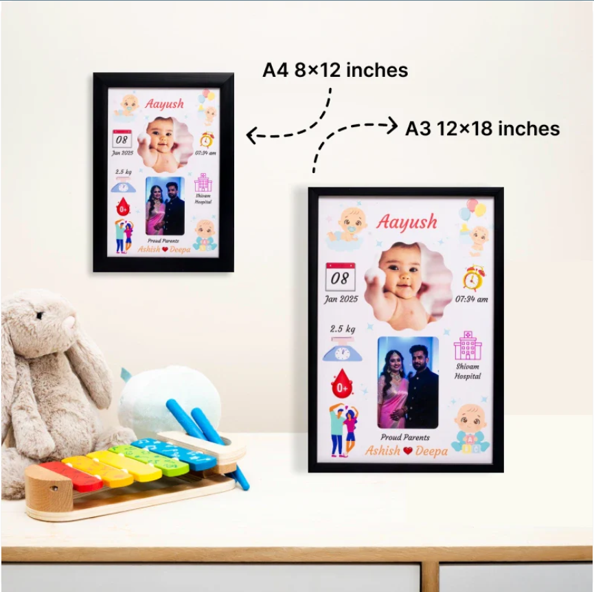 Personalized Baby Birth Frame – A Memory for Life