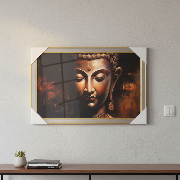 Buddha Wall Hanging Frame – Modern Spiritual Art for Home & Office