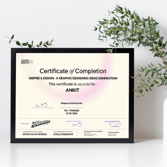 Black Certificate Frame – Professional Wall Display(A4)
